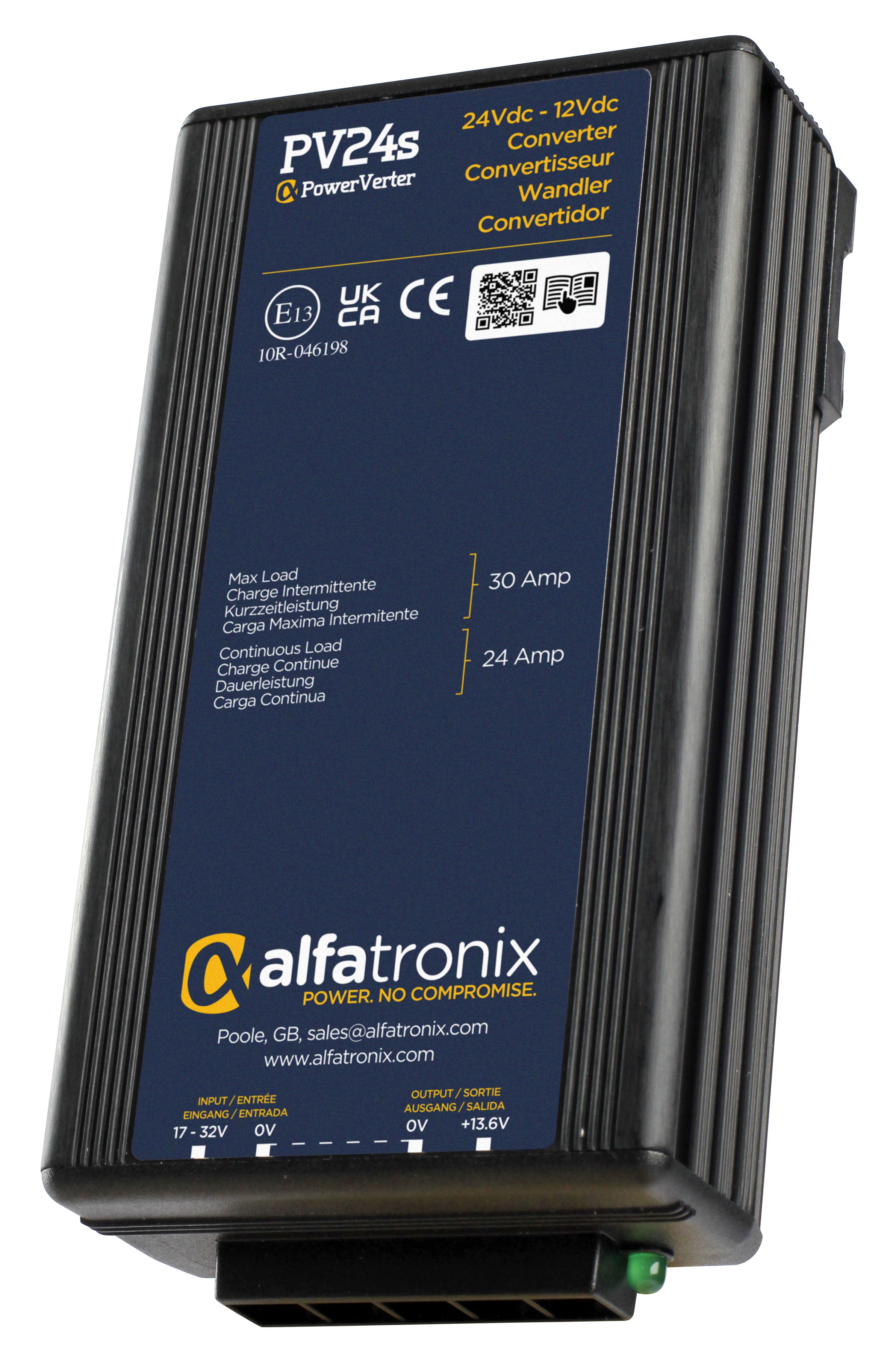 Alfatronix Spannungswandler 24/30A (PV24s)