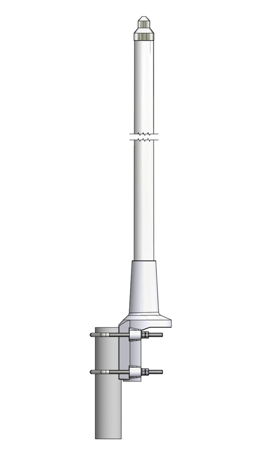 Procom CXL 70-3 HD/l-PT 3dBd / 5,15 dBi, blitzstromgeprüfte Rundstrahlantenne, 380-400 MHz