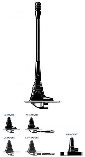 Procom 70cm Band Antenne mit Magnetfuß ohne Kabel (MU7-MM/h)