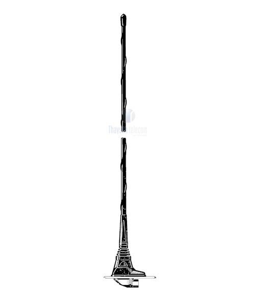 Procom Doppelfrequenzmobilantenne mit X-Fuß. Eine Frequenz in jedem der 2 m und 70 cm Bänder bei Bestellung angeben. (DFA 2/70-X)