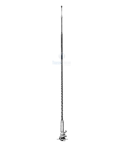 Procom 27 MHz Mobilantenne mit Stoßfeder und Z-Fuß ohne Kabel (FME-Anschluss Typ) (DHX 27 5/8l)