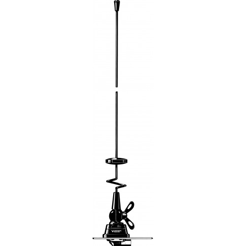 Procom 2m und 70cm Band Kfz-Antenne ohne Kabel Schwarz (MHU 3-BZ)