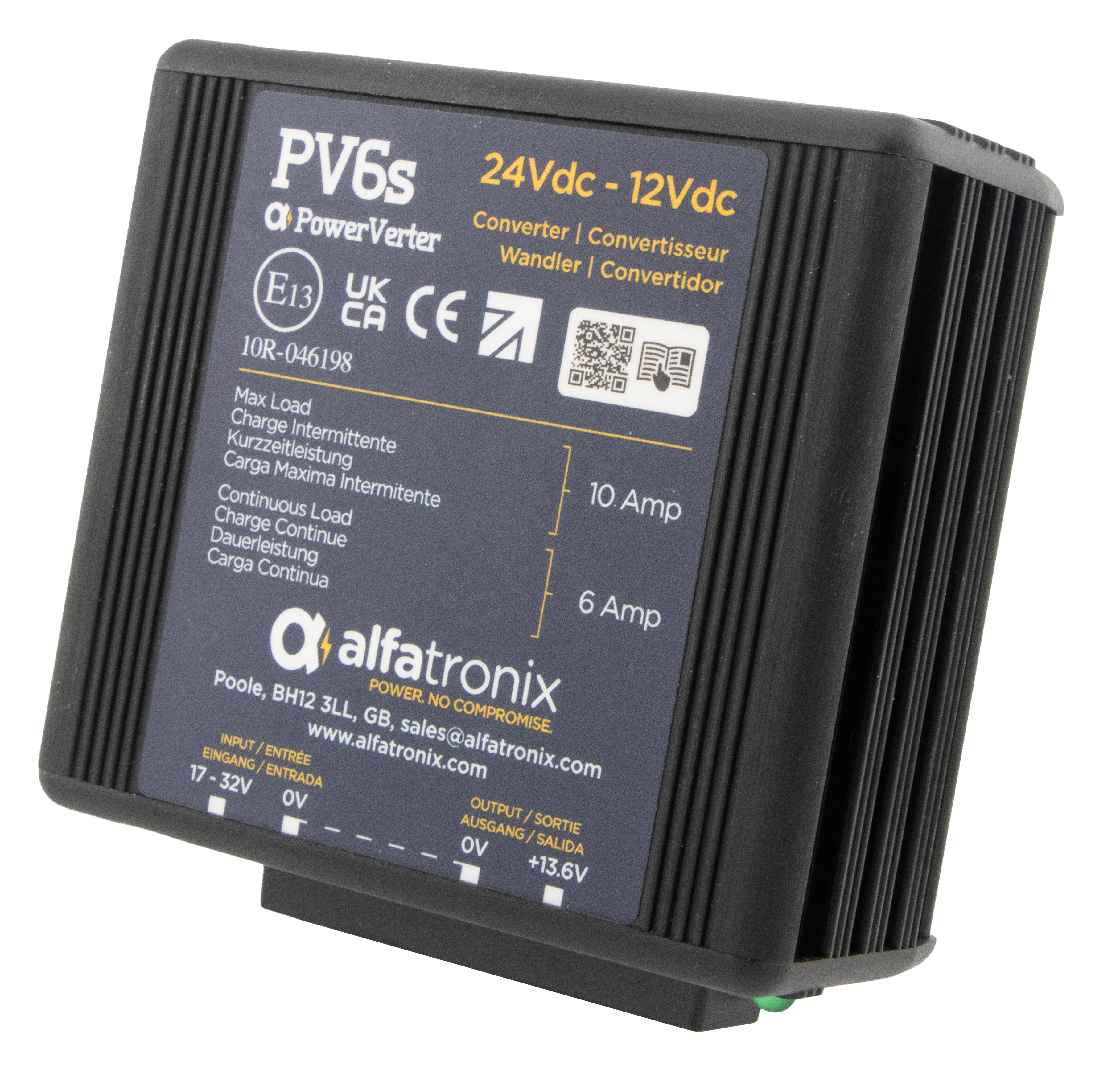 Alfatronix Spannungswandler 6/10A (PV6S)