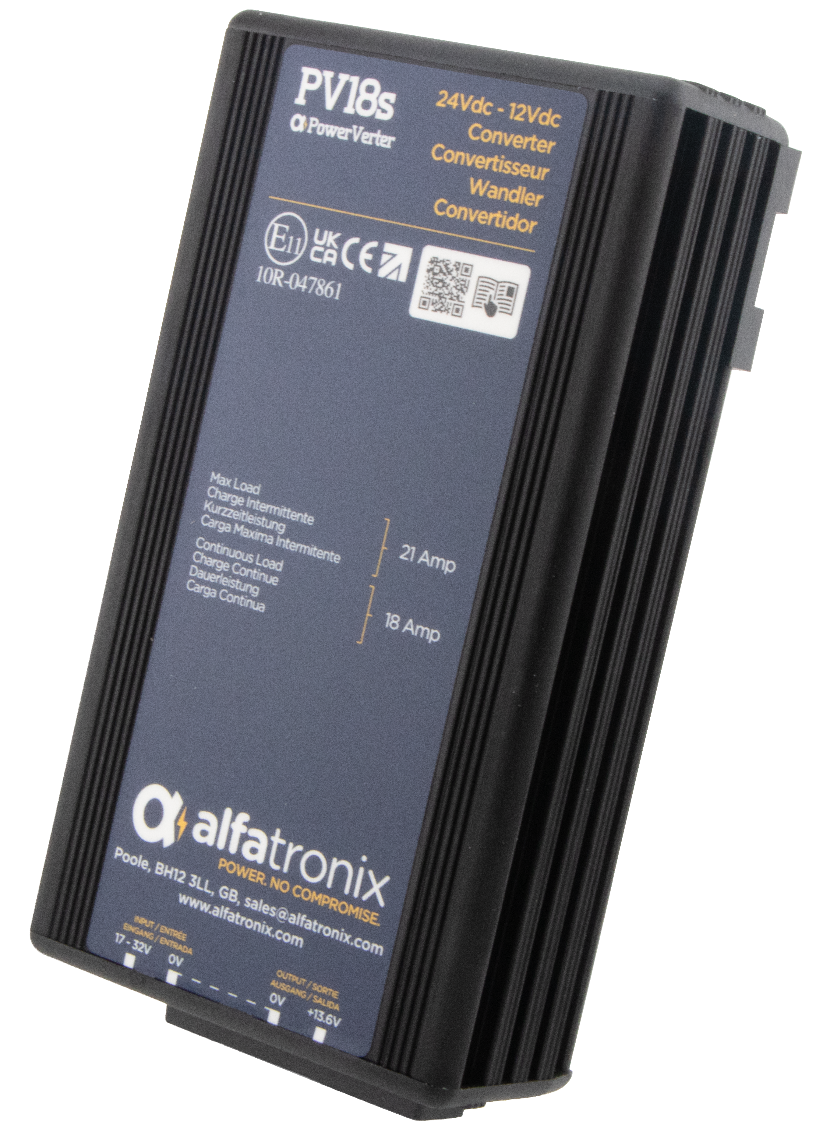 Alfatronix Spannungswandler 18/21A (PV18S)
