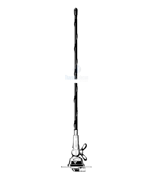 Procom 2m und 4m Band Kfz-Antenne ohne Kabel (DFA 4/2-Z)