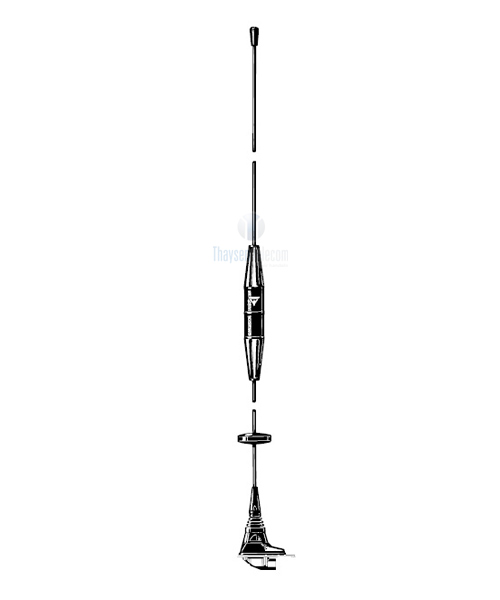 Procom 440-470 MHz 70cm Band Kfz-Antenne mit gekapselter Spule und 4m Kabel (MU 11-XP4/h)