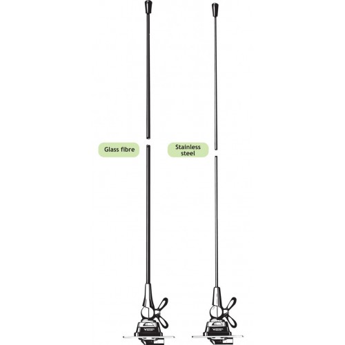 Procom 4m Band Mobilantenne mit rostfreiem Stahlstrahler (ML2-CXP4R)