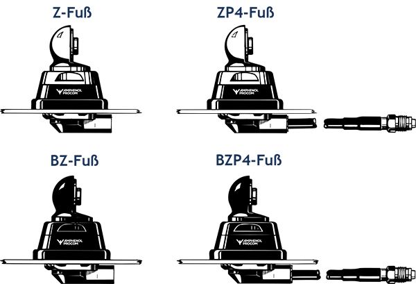 Procom 2m Band Kfz-Antenne mit 4m Kabel chrom (MH 1-ZP4R)