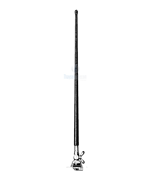 Procom 144-175 MHz 2m Band Kfz-Antenne mit Gummistab ohne Kabel (MH 4-Z)