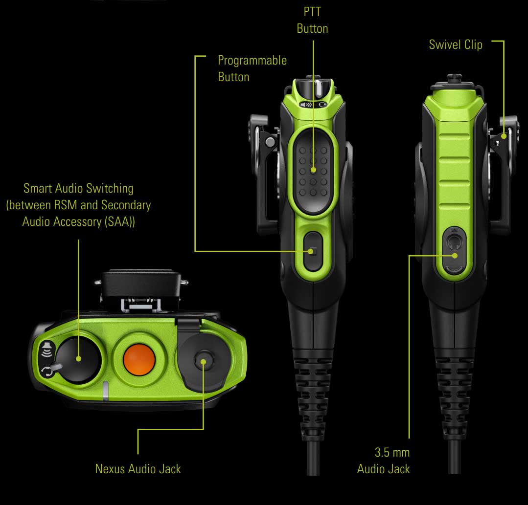 Motorola NS750 IMPRES Remote Speaker Mic (PMMN4150A)