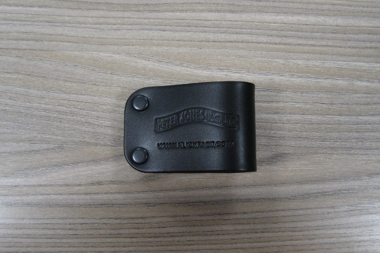 GMDN0566AC  Peter Jones Leather Belt Loop with Screw on Dock.