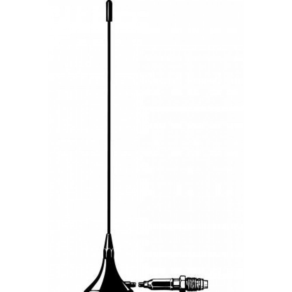Procom Mobilantenne mit rostfreiem Stahlstrahler und 3m Kabel (MU1-NM/h)
