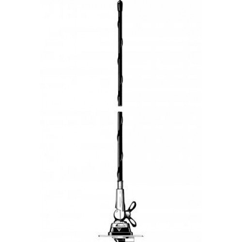 Procom Doppelfrequenzmobilantenne mit X-Fuß. Eine Frequenz in jedem der 2 m und 70 cm Bänder bei Bestellung angeben. (DFA 2/70-X)